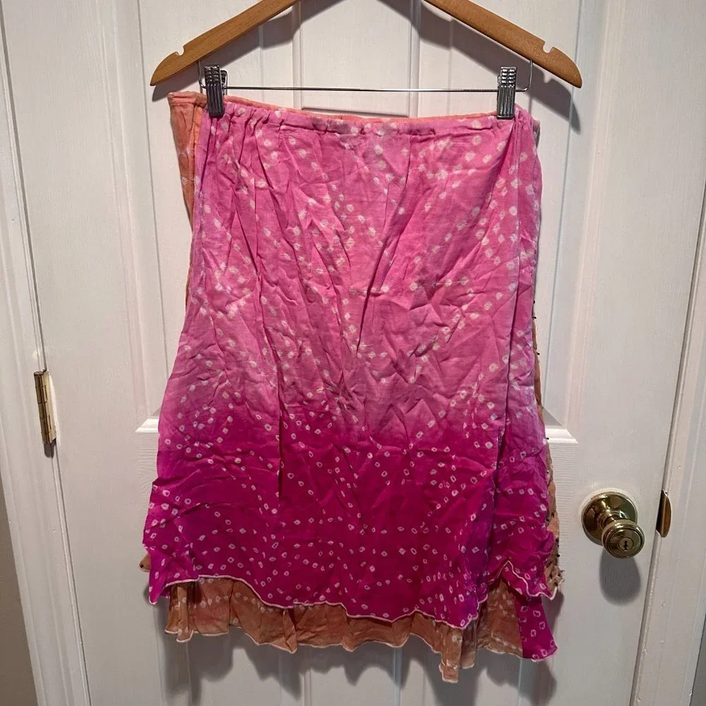 Karma Highway Made in India Pink Skirt - Picture 2 of 3